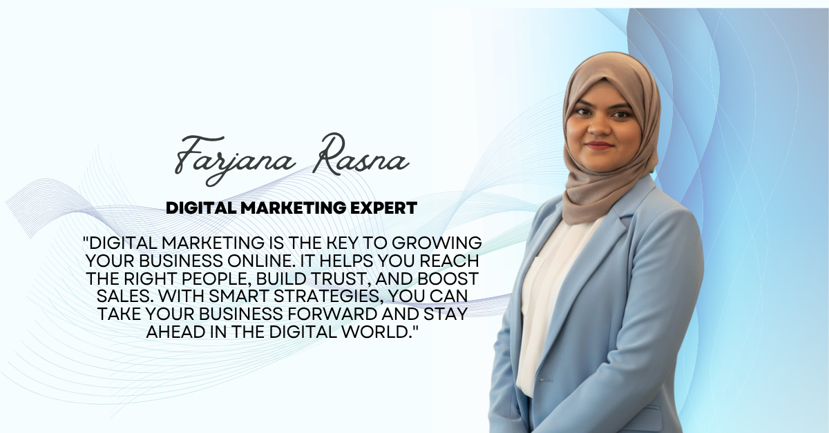 Digital marketing expert, farjanarasna, Digital marketing services to grow business online, boost sales, and reach more customers effectively.